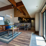 外干し専用のタイルデッキがある家（群馬県前橋市）