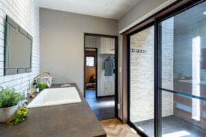 外干し専用のタイルデッキがある家（群馬県前橋市）