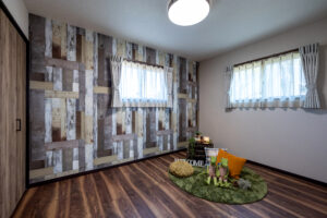 外干し専用のタイルデッキがある家（群馬県前橋市）