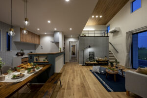 ラップサイディングの平屋のお家