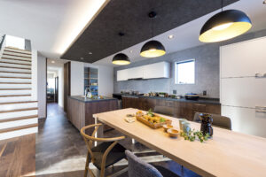 ホテルライクなリビングとセパレートキッチンのある家（栃木県足利市）