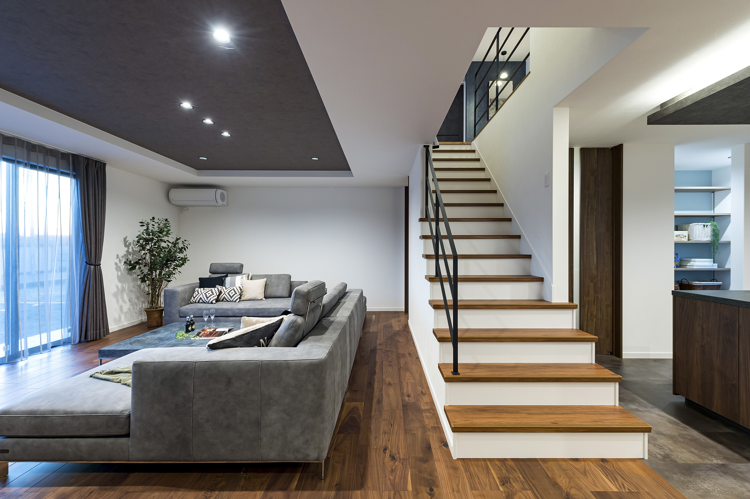 ホテルライクなリビングとセパレートキッチンのある家（栃木県足利市）