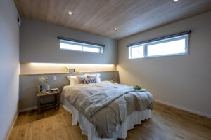 アイアン手すりの階段と吹抜けがある家（群馬県邑楽郡大泉町）