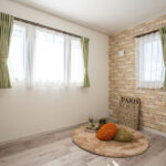 バイクガレージとウォークインシステム収納のある家（群馬県太田市）