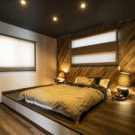 バイクガレージとウォークインシステム収納のある家（群馬県太田市）