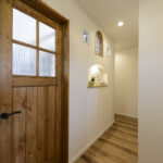 音符がかわいいアイアン手すりの平屋の家