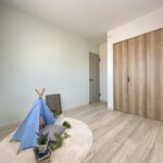 ロールスクリーンで仕切るタタミコーナーがある家（群馬県邑楽郡千代田町）