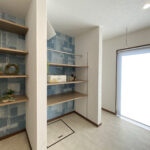 ロールスクリーンで仕切るタタミコーナーがある家（群馬県邑楽郡千代田町）