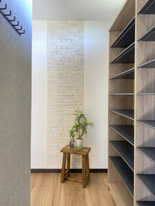 ロールスクリーンで仕切るタタミコーナーがある家（群馬県邑楽郡千代田町）