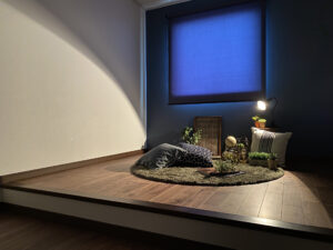 スキップフロアーとダウンフロアーがある家（群馬県太田市）