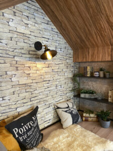 リビングにヌックがある家