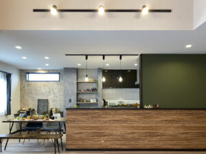 リビングにヌックがある家