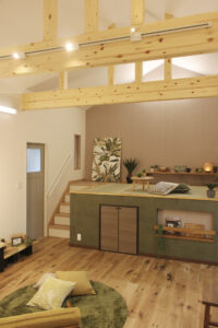 タタミのスキップフロアーがある家（群馬県伊勢崎市）