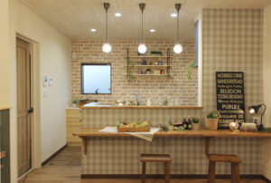 タタミのスキップフロアーがある家（群馬県伊勢崎市）