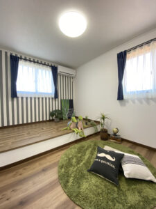 キッズルームにロフトがある家（群馬県みどり市）