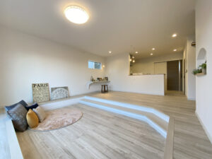 グリーンの屋根のアーリーアメリカン風の家