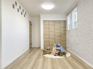 グリーンの屋根のアーリーアメリカン風の家