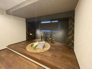 広々タイルデッキと明るいLDKのある平屋（群馬県前橋市）