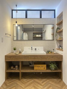 広々タイルデッキと明るいLDKのある平屋（群馬県前橋市）