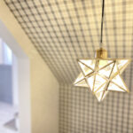 木製キッチンがあるエレガントハウス