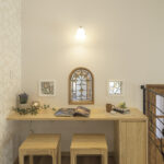 音符がかわいいアイアン手すりの平屋の家