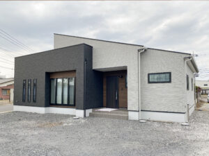 グレートーンのインテリアでまとめたお家（群馬県邑楽郡千代田町）