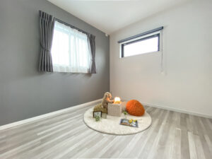 グレートーンのインテリアでまとめたお家（群馬県邑楽郡千代田町）