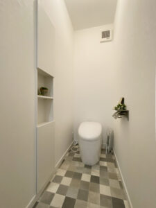 グレートーンのインテリアでまとめたお家（群馬県邑楽郡千代田町）