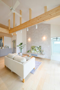 クリアパネルのスキップフロアがあるお家（群馬県伊勢崎市）