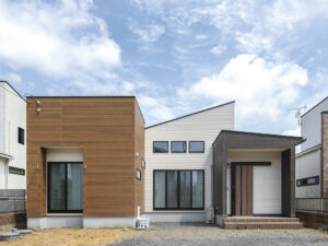 掘りごたつリビングの平屋のお家