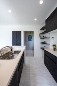 インナーガレージがある家