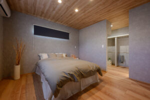 ランドリーのアイデア収納がある家（群馬県伊勢崎市）