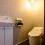 ランドリーのアイデア収納がある家（群馬県伊勢崎市）