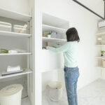 ランドリーのアイデア収納がある家（群馬県伊勢崎市）