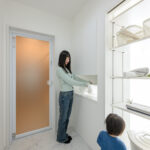 ランドリーのアイデア収納がある家（群馬県伊勢崎市）