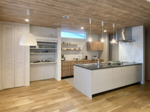 タタミ敷きのスキップフロアがある家