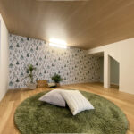 タタミ敷きのスキップフロアがある家