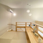 タタミ敷きのスキップフロアがある家