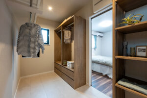 オープンタイプのガレージがある平屋（群馬県伊勢崎市）