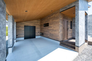 オープンタイプのガレージがある平屋（群馬県伊勢崎市）