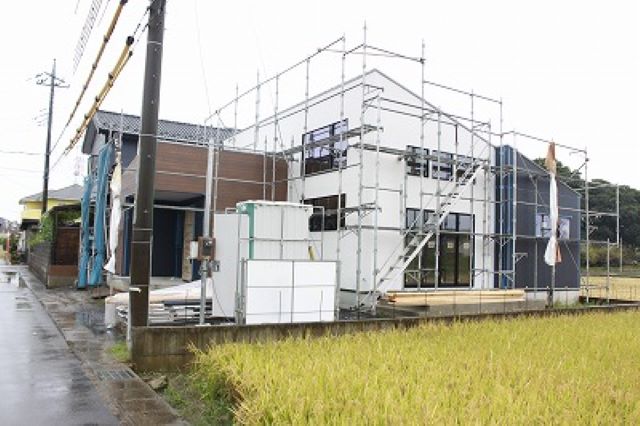 北リビングの平屋　もうすぐ完成