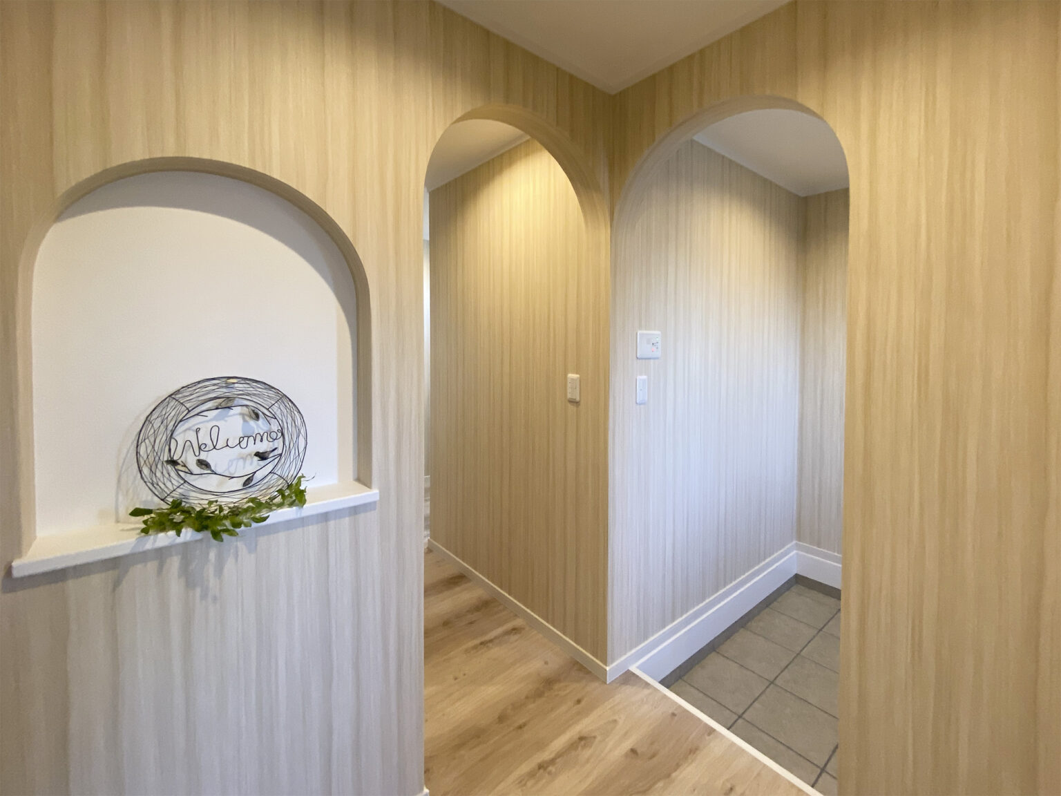 アーチ壁などのR垂れ壁の施工事例｜群馬県・栃木県・埼玉県｜アイワホーム