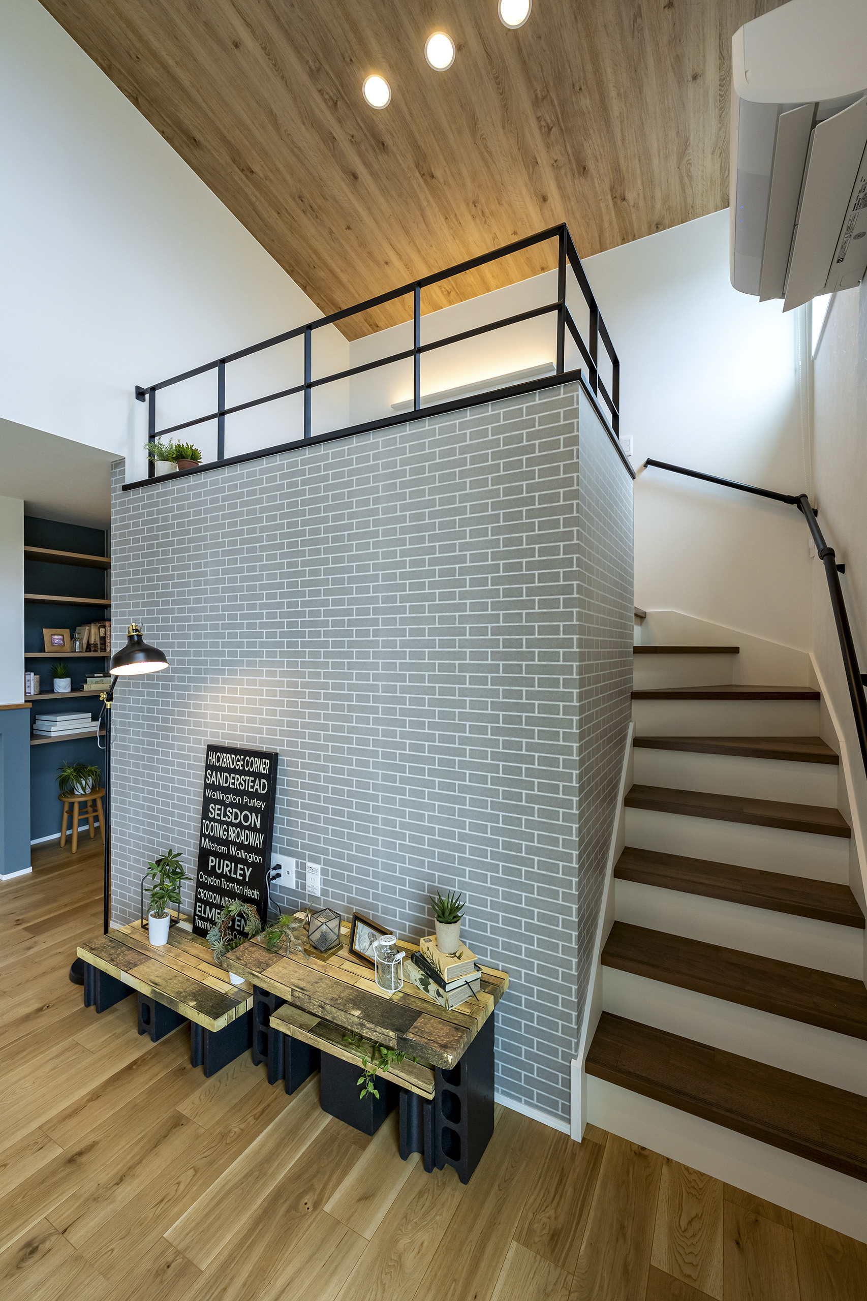 内装｜ラップサイディングの平屋のお家（群馬県）｜スキップフロア