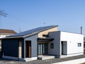 平屋×スキップフロアで広がりを生むGX志向型住宅（群馬県太田市）