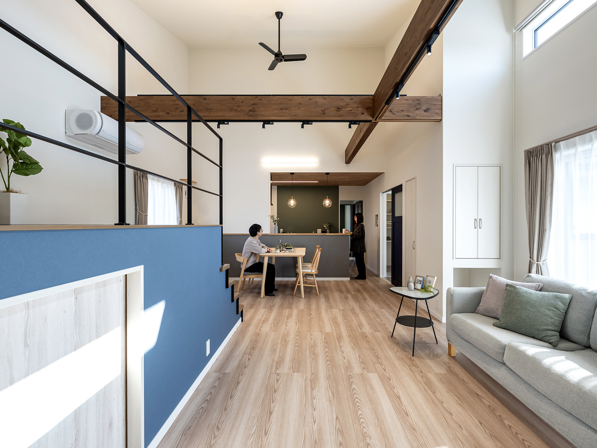 平屋×スキップフロアで広がりを生むGX志向型住宅（群馬県太田市）