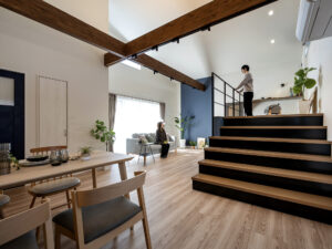 平屋×スキップフロアで広がりを生むGX志向型住宅（群馬県太田市）