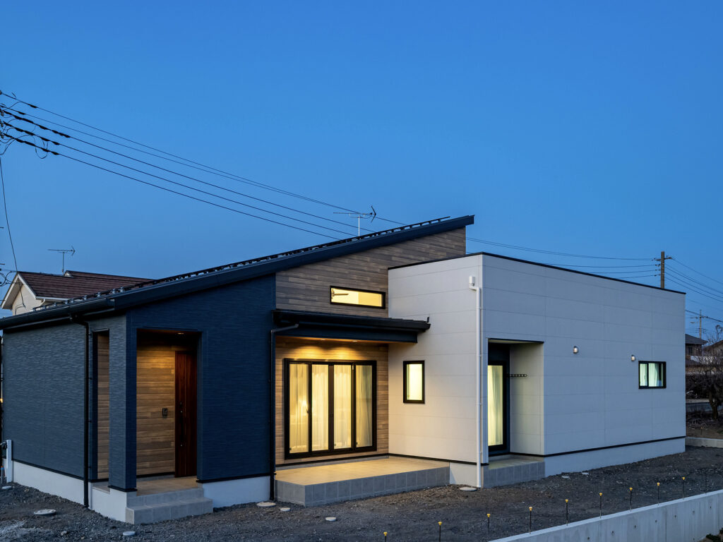 平屋×スキップフロアで広がりを生むGX志向型住宅（群馬県太田市）