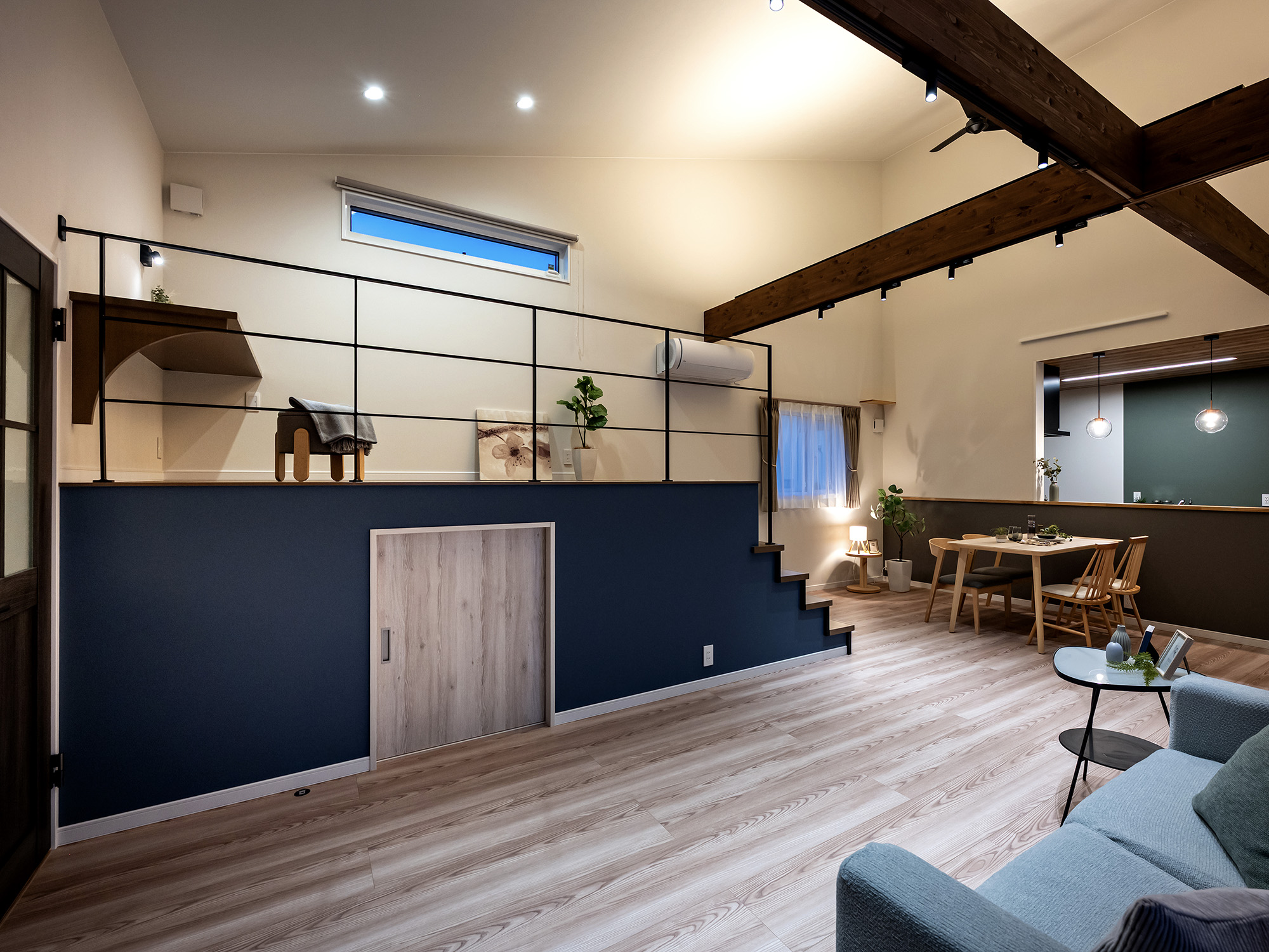 平屋×スキップフロアで広がりを生むGX志向型住宅（群馬県太田市）