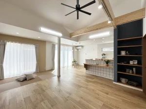 “つながり”を大切にした、スキップフロアのある平屋（群馬県館林市）