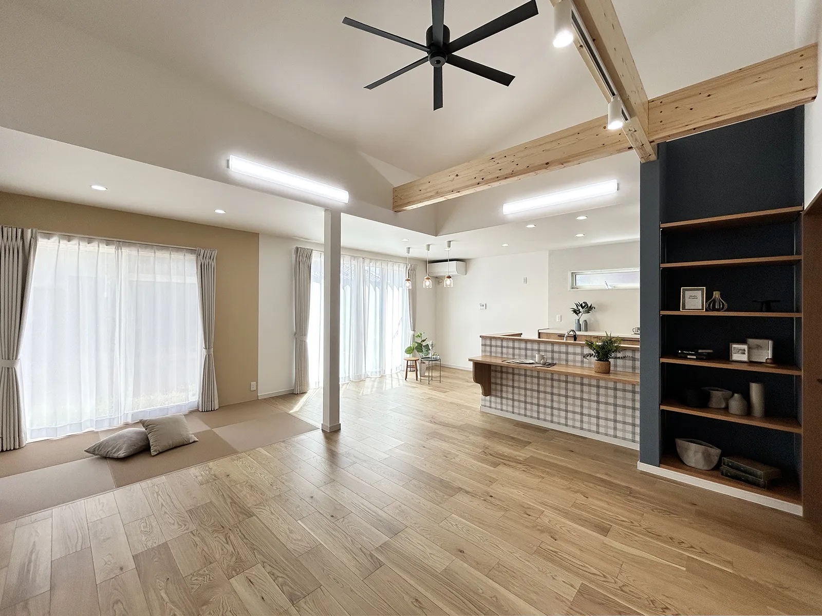 “つながり”を大切にした、スキップフロアのある平屋（群馬県館林市）